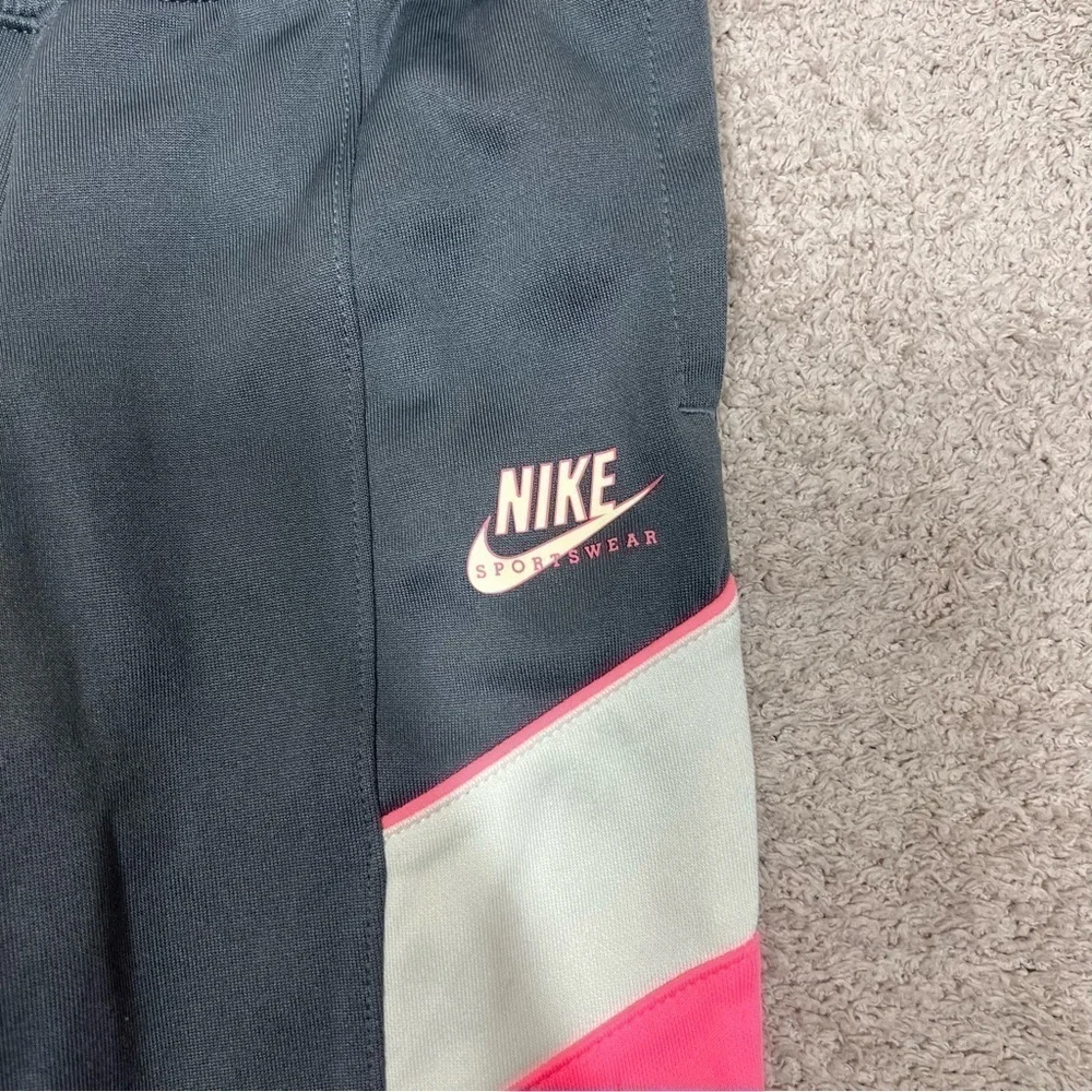 Nike Sportswear Girls Gray and Pink Jogger Track Sweatpants Size 4 Active Casual
